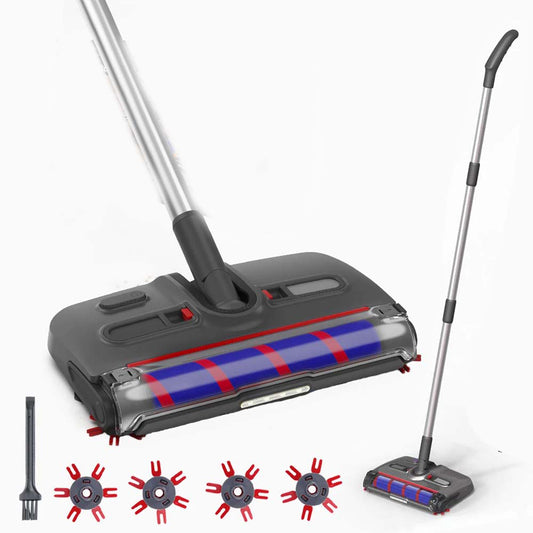Portable Electric Floor Sweeper – Rotating Mop & Carpet Cleaner