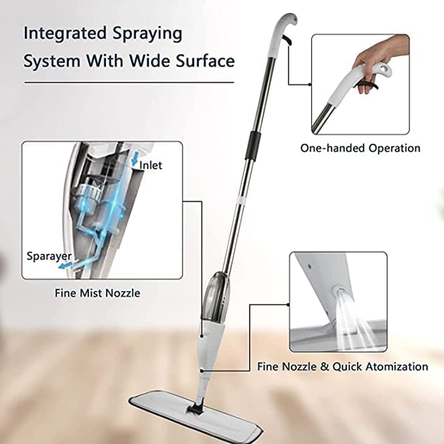 Microfiber Spray Mop 360°